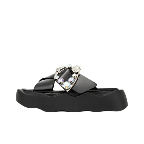 MIO Композитная подошва стразы быстросохнущий слипоны женские