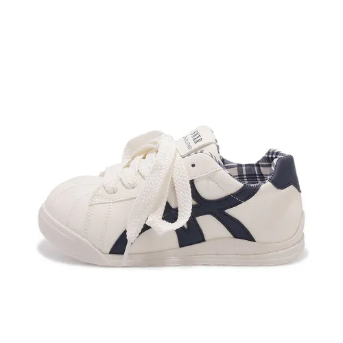 Shen Linsen Устойчивые к истиранию Низкие Кроссовки для скейтбординга Женские Бежево-синие