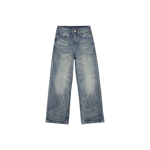 STRANGER LAB Blue Unisex Jeans STRANGER LAB Синий Унисекс Джинсы