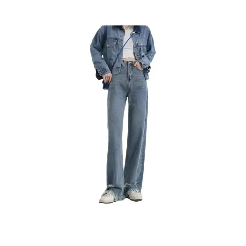 Wooden Rabbit Синий Женские Джинсы