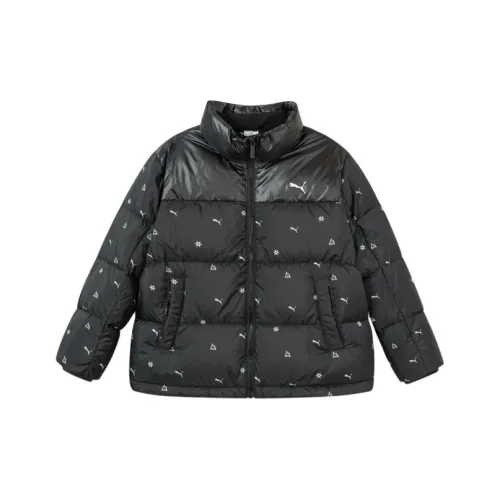 PUMA Пуховик Черный Многоцветный Детский
