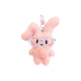 Стекло, капля, ухо, брелок, кролик [розовый]