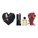 Маленький Черный Полосы #302 + Freedom Парфюмированная Вода 7,5 мл + Розовый Букет + Обсидиан Коробка