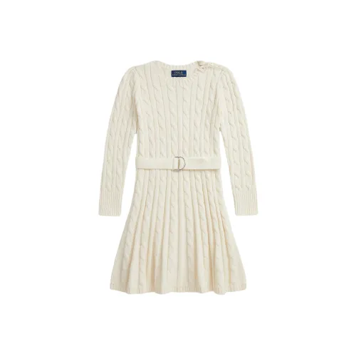 Polo Ralph Lauren Кремовые Платья для Детей