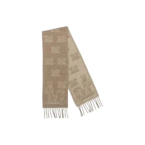 MaxMara Кашемир Вязаные Шарфы Унисекс Бежевый