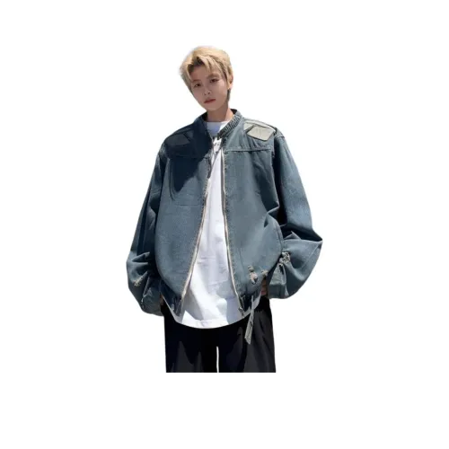 GUANKA Синий Унисекс Джинсовые куртки