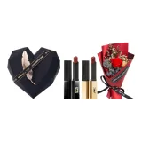 Маленький Черный Полосы #302 Формальная одежда + Маленький Золотой Полосы 1966 Формальная одежда + Розовый Букет + Коробка