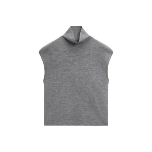 Massimo Dutti Темно-серые женские майки