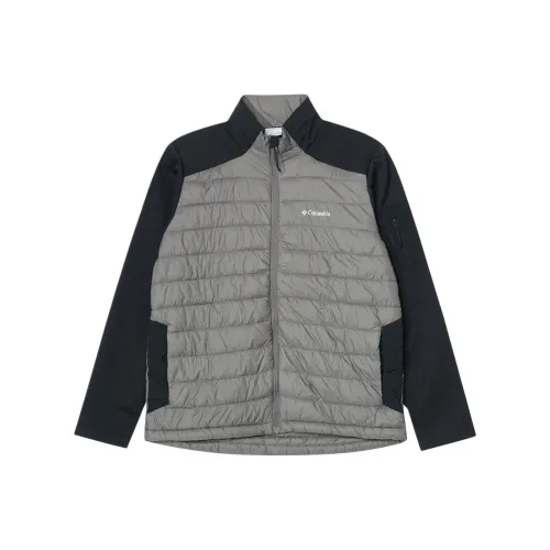 Columbia Черный и Серый Мужской пуховик