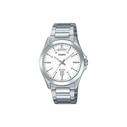 CASIO Standard Series Кварцевые часы с механизмом унисекс белый циферблат