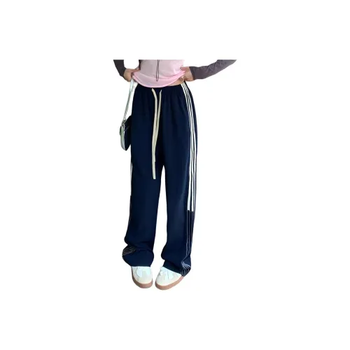 WOWI Темно-синий женские повседневные брюки