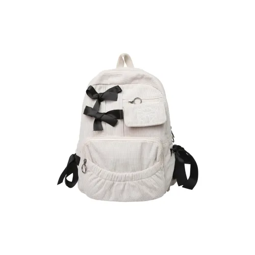 BUBM Вельвет Рюкзак Женские Экрю Серый Черный Хаки