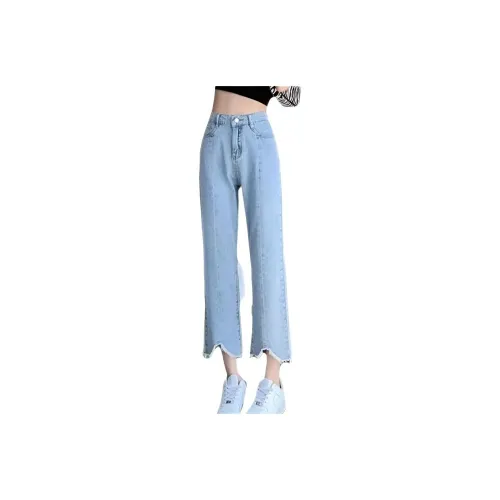 MUMUTU Blue Women's Jeans MUMUTU Синий Женские Джинсы