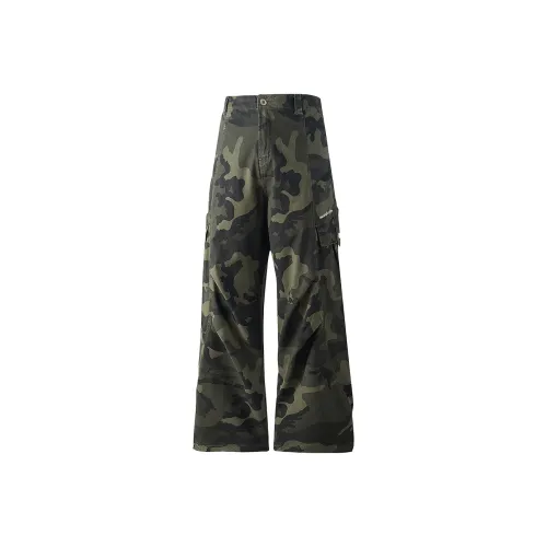 YK YB Камуфляж Унисекс Повседневные Штаны