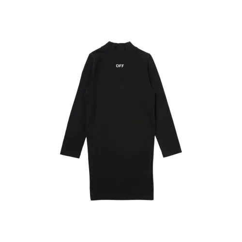 Off Белый черный Kids Платья