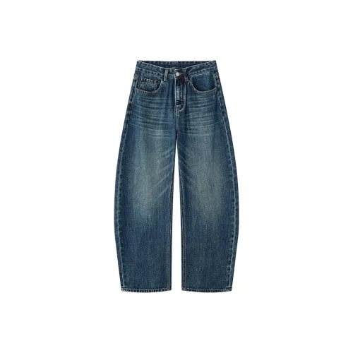 NIUXIAOMO Винтажные синие женские джинсы