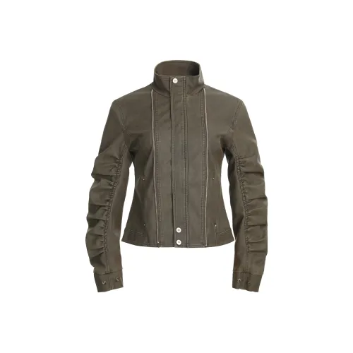 HIPHOPPUNKS Кожа Куртка Женская