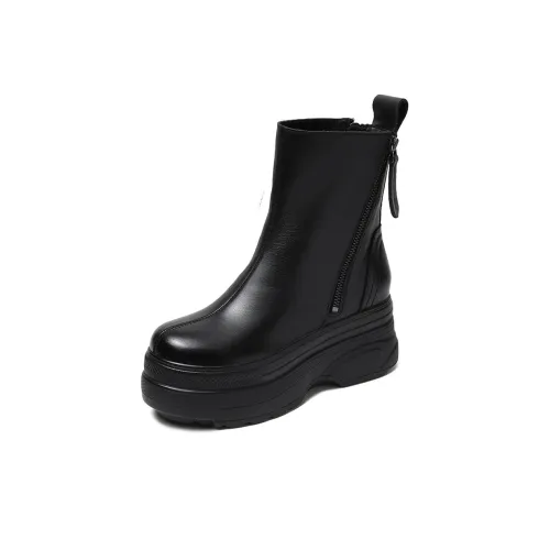 H2 Платформа Высота Увеличение Британский Винтаж Модный Женская Обувь 14,5 см Мартин Ботинки Женские