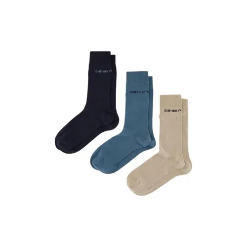 Emporio Armani SS24 Носки Crew Мужские упаковка из 3 пар