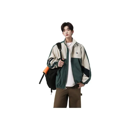 FRLMK Бежевый Зеленый Унисекс Куртки