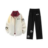 Комплект одежды (Куртка цвета экрю + Черный деним)