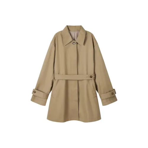 Meanalot Хаки Женская Тренч