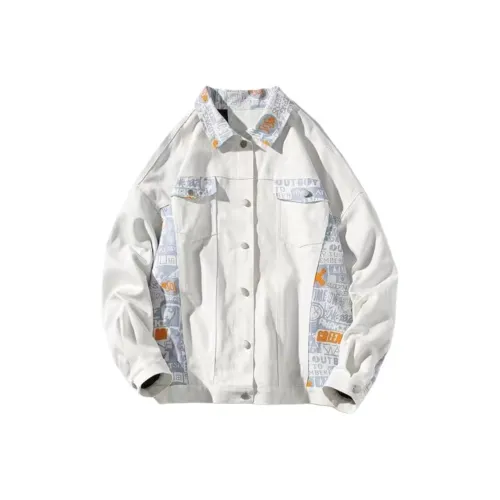 Wooden Rabbit Белый Мужская Куртка