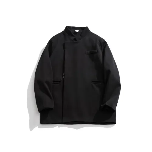 ONENINE34PM Черный мужской костюм Чжуншань