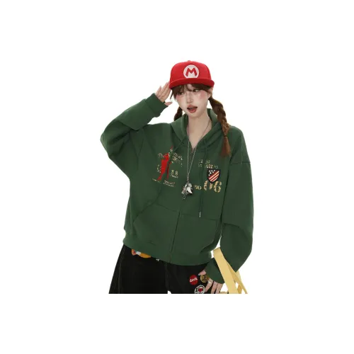 PISYPOX Зеленый Унисекс Свитшоты