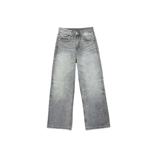 STRANGER LAB Guan Shan Бык Король Джинсы Унисекс