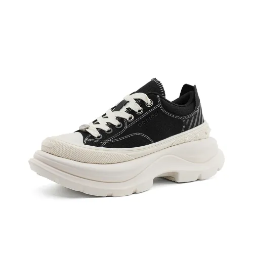 Противоскользящие и износостойкие увеличивающие высоту низкие топовые кроссовки с толстой подошвой унисекс