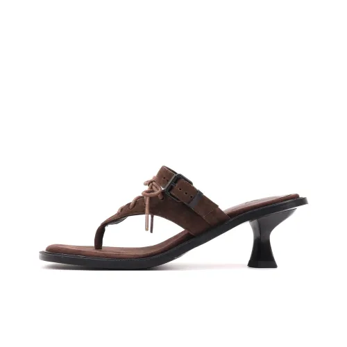 Asthershop Высокие каблуки Сандалии Женские Коричневые