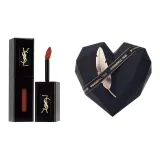 Черный Tube Жидкая помада №416 Томатно-красный - Трепет сердца Обсидиан Коробка