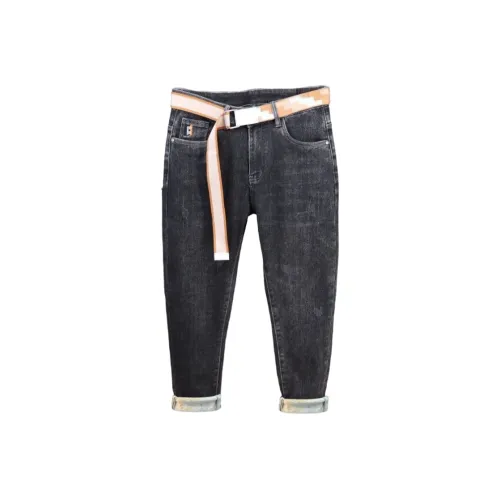 CAT'S PAW Черный Серый Цвет Унисекс Джинсы