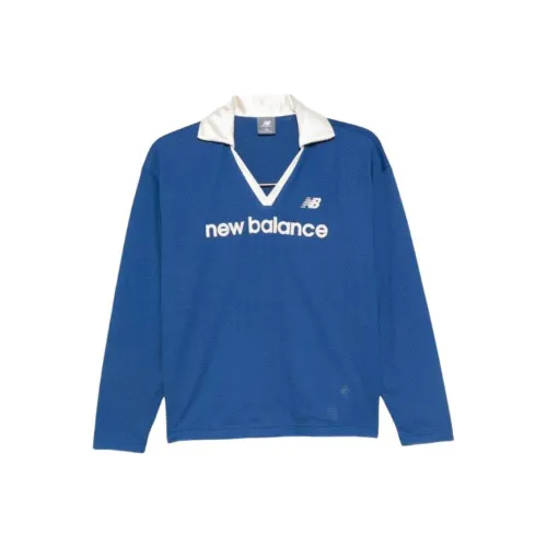 New Balance Blue Women's T-Shirts New Balance Синие Женские Футболки