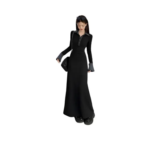 Gentle Welcome Длинное платье с длинными рукавами женское