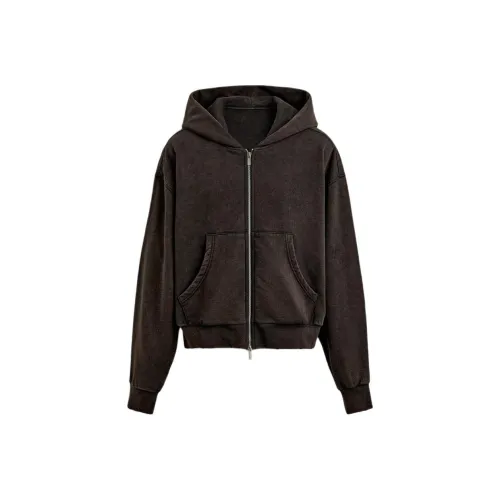 ZARA Коричневый Мужской Свитшот