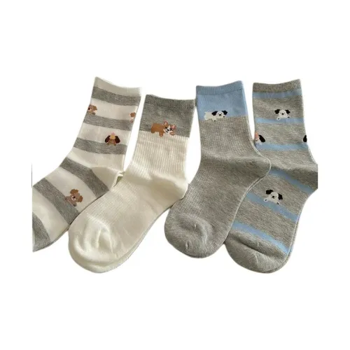 OEING 4 пачки женских носков MID до икры