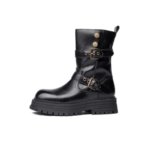 JOSINY Универсальный Короткий Платформа Рыцарь Ботинки Ботильоны 4,5 см Женские