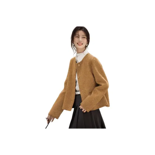 XWI Янтарно-желтое женское пальто