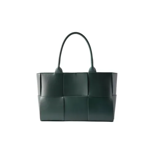 Bottega Veneta Arco Кожа Тоут Сумка Маленькая Женская Темно-Зеленая
