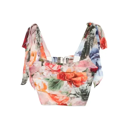 ALICE+OLIVIA Многоцветный Женский Короткий Топ