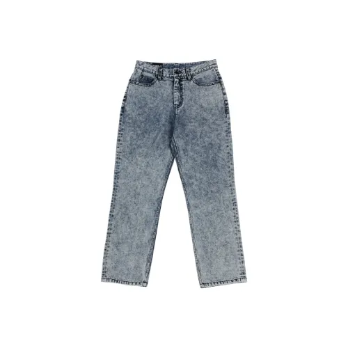 AJOBYAJO Снег Washed Jeans Unisex