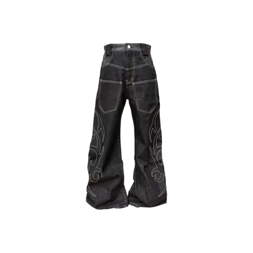 Chisportate Черные Унисекс Джинсы