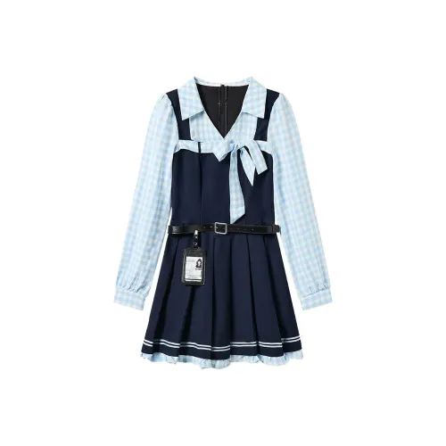 FABRIC PIG Осенний Длинный Длинный Рукав Платье Женское