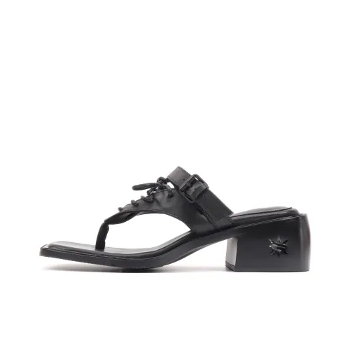 Asthershop Палец Разделяющие Тапочки Унисекс Черный