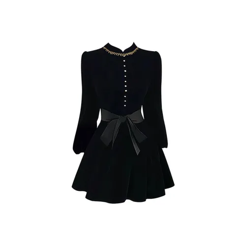 ABBY GODDESS Осенний длинный платье с длинными рукавами женское