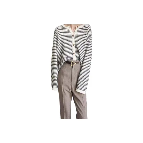 VINMUK Черный Белый Полосы Женский Трикотаж