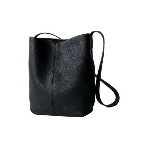 MINIBIRD Сумка через плечо из коровьей кожи Женская Черная Серо-слоновая