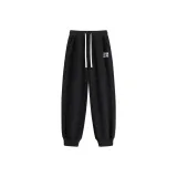 [Полиэстер-Хлопок Манжетные Штаны] Черный (Tb Винтаж Рамка Штаны Логотип)